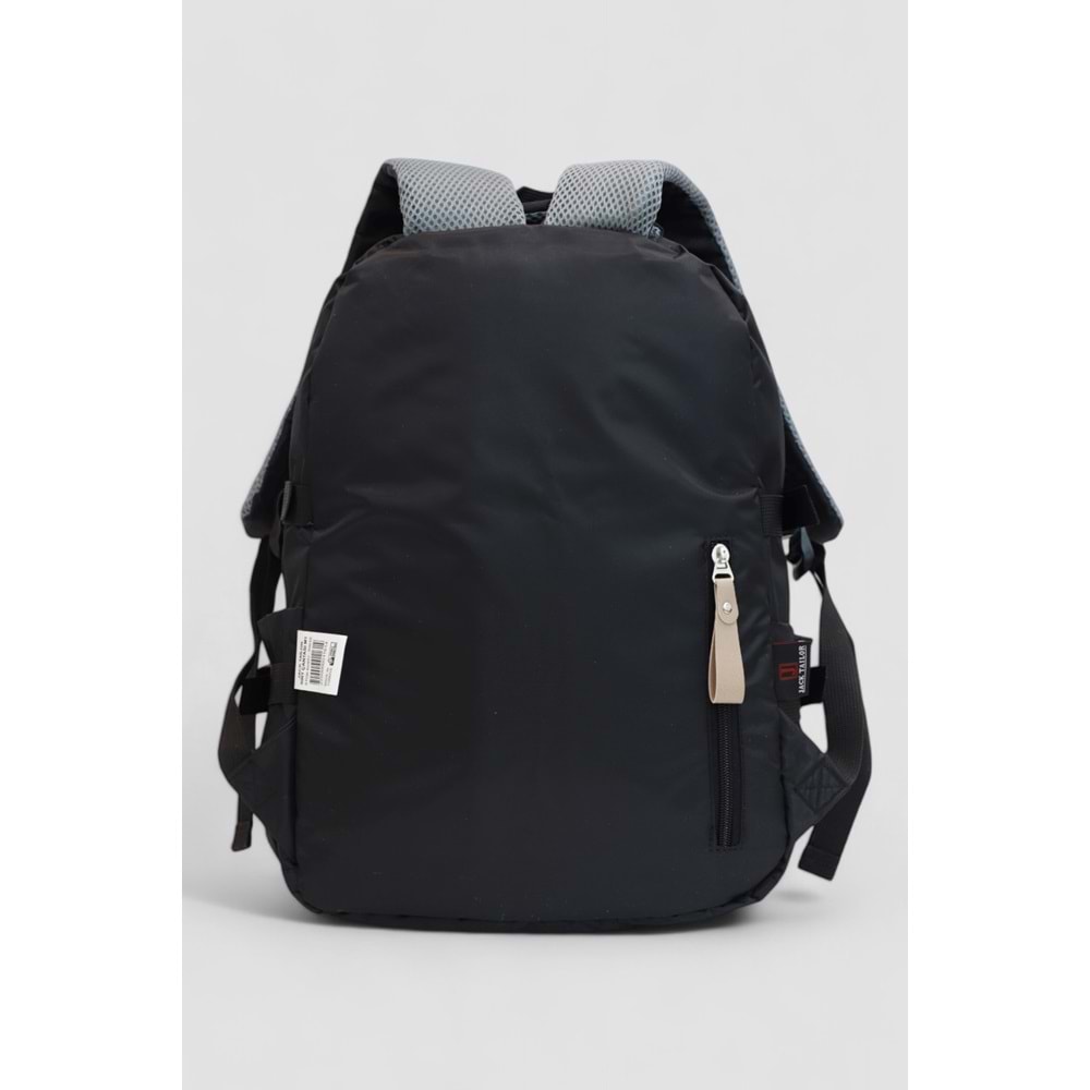 Jack Taılor 2111-60010 Unisex Anatomik Sırt Destekli Günlük ve Okul Sırt Çantası - NKT02111-siyah-TEKEBAT