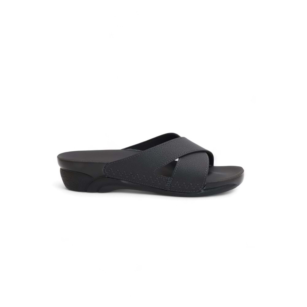 2176-Venedik-9 Tam Anatomik Kadın Günlük Terlik - NKT02176-siyah-38