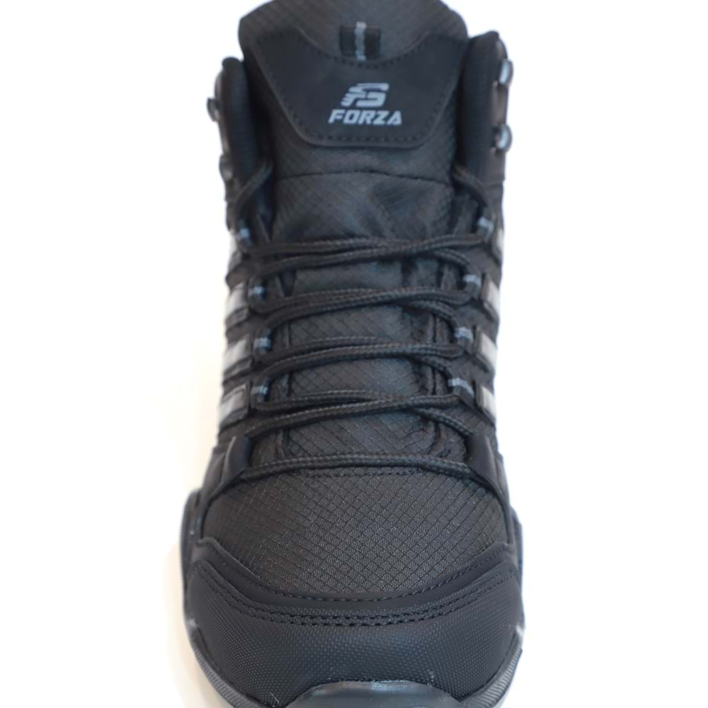 2226-Forza Anatomik Kaydırmaz Tabanlı Soft Shell Outdoor Trekking Erkek Bağcıklı Spor Bot - NKT02226-siyah-41