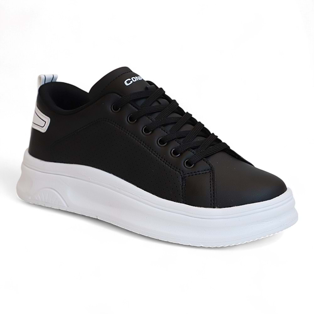 2230-Conpax Mcqueen Modeli Anatomik Tabanlı Üst Kalite Unisex Sneakers Ayakkabı - NKT02230-siyah-beyaz-37