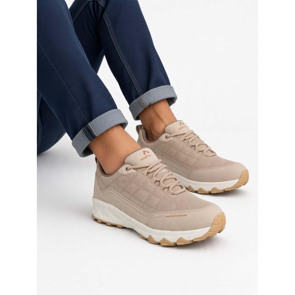 North Of-Wild 2285-Lang Anatomik Memoryfoam Tabanlı Su Geçirmez Outdoor Ayakkabı - NKT02285-BEJ-41