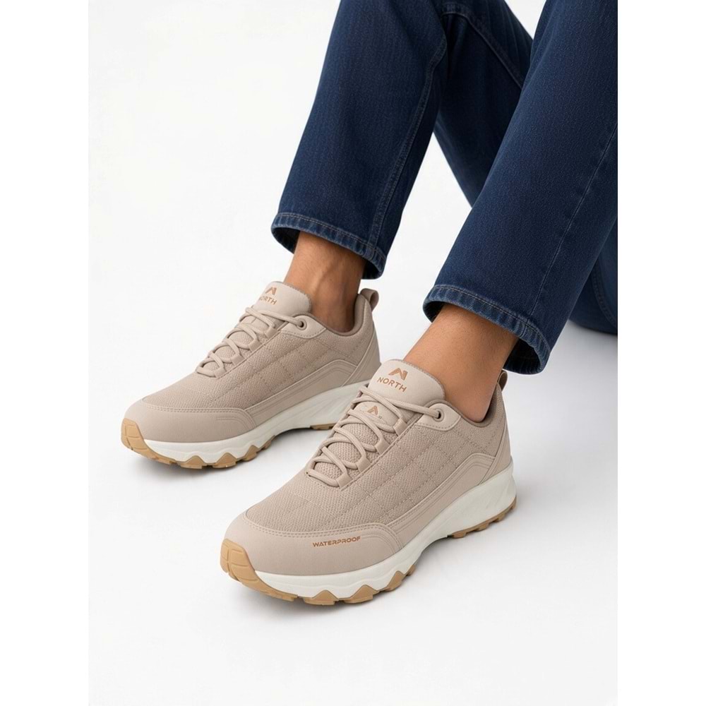 North Of-Wild 2285-Lang Anatomik Memoryfoam Tabanlı Su Geçirmez Outdoor Ayakkabı - NKT02285-BEJ-41