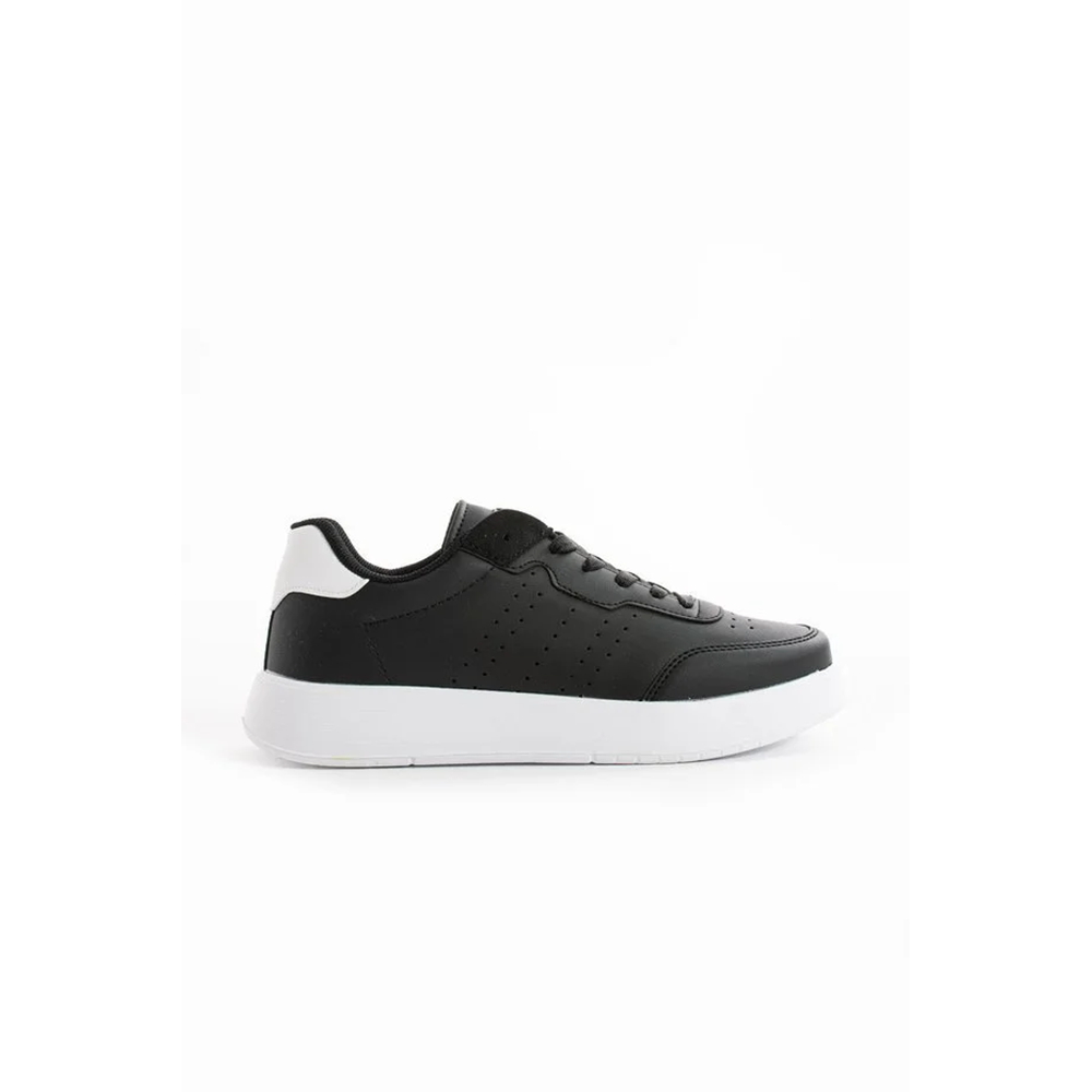 2286-Dark Step AirForce Modeli Anatomik Tabanlı Ultra Hafif Unisex Sneakers Ayakkabı - NKT02286-siyah-beyaz-45