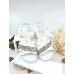İREMSU KIZ ÇOCUK SANDALET - İREMSU - BEYAZ - 21 - NKT00027-BEYAZ-21