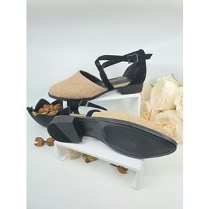 BEIRUT HASIRLI BAYAN SANDALET - BEIRUT - SİYAH - 39 - NKT00035-SİYAH-39