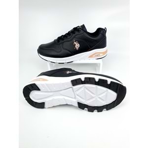 u.s polo assn voya sneakers ayakkabı - SIYAH - 40