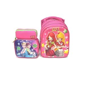 Astral ortopedic ilkokul çantası - PEMBE - TEK EBAT
