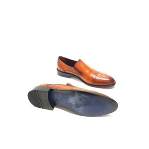 smart hakiki deri erkek klasik ayakkabı - NKT00357-TABA-44
