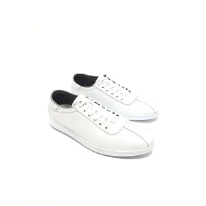 Lıon Hakiki Deri Erkek Sneakers Ayakkabı - BEYAZ - 40