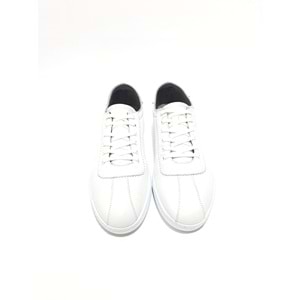 Lıon Hakiki Deri Erkek Sneakers Ayakkabı - BEYAZ - 40