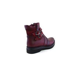 Divadonna 573 Hakiki Deri Bayan Bot - BORDO - 39