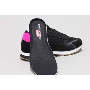 Jump 26252 Bayan Sneakers Ayakkabı - siyah pembe - 40