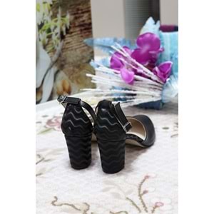 Konfores 910 Bayan Baletli Stiletto Ayakkabı - siyah - 40
