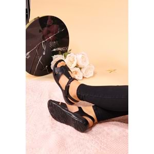 Konfores 937 Bayan Anatomik Sandalet Ayakkabı - NKT00937-siyah-41