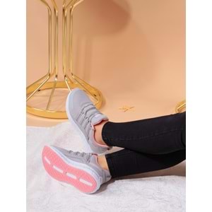 Jump 26270 Anatomik Bayan Yürüyüş Ayakkabısı - NKT00945-buz gri-36