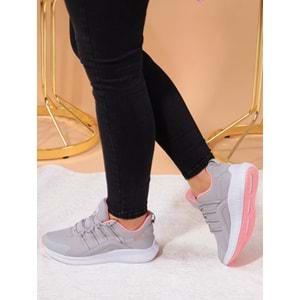 Jump 26270 Anatomik Bayan Yürüyüş Ayakkabısı - NKT00945-buz gri-39