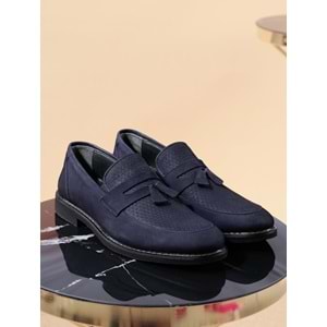 Konfores 950 Hakiki Deri Erkek Klasik Ayakkabı - NKT00950-lacivert-42