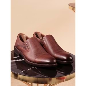 Konfores 952 Hakiki Deri Erkek Klasik Ayakkabı - NKT00952-TABA-40