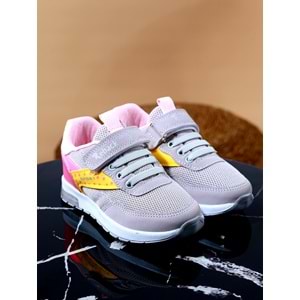 Kidessa 965 Anatomik Işıklı Spor Ayakkabı - NKT00965-buz gri-27