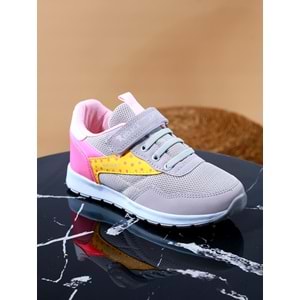 Kidessa 967 Anatomik Bantlı Kız Çocuk Spor Ayakkabı - NKT00967-buz gri-33