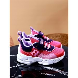 Kidessa 968 Anatomik Kız Çocuk Spor Ayakkabı - NKT00968-fuşya-26