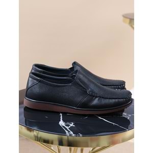 Konfores 977 Hakiki Deri Anatomik Erkek Ayakkabı - NKT00977-siyah-43