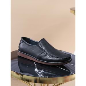Konfores 977 Hakiki Deri Anatomik Erkek Ayakkabı - NKT00977-siyah-43