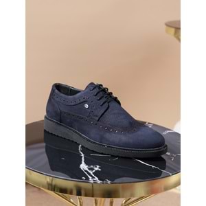 Konfores 978 Hakiki Deri Anatomik Erkek Ayakkabı - NKT00978-lacivert-44