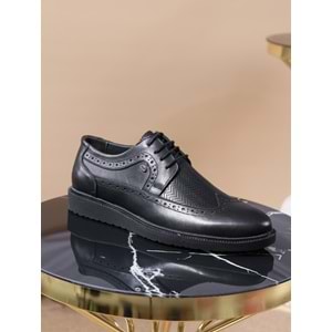 Konfores 978 Hakiki Deri Anatomik Erkek Ayakkabı - NKT00978-siyah-41