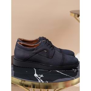 Konfores 979 Hakiki Deri Anatomik Erkek Ayakkabı - NKT00979-lacivert-43