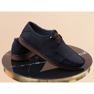 Konfores 987 Hakiki Deri Anatomik Erkek Ayakkabı - NKT00987-lacivert-44