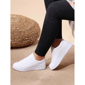 Konfores 1008 Bayan Sneakers Ayakkabı - NKT01008-BEYAZ-37