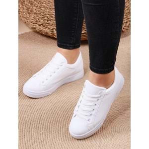Konfores 1008 Bayan Sneakers Ayakkabı - NKT01008-BEYAZ-37