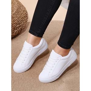 Konfores 1008 Bayan Sneakers Ayakkabı - NKT01008-BEYAZ-37