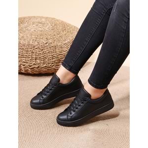 Konfores 1008 Bayan Sneakers Ayakkabı - NKT01008-siyah-40