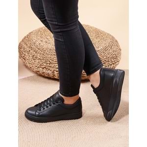 Konfores 1008 Bayan Sneakers Ayakkabı - NKT01008-siyah-40