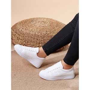 Konfores 1009 Bayan Sneakers Ayakkabı - NKT01009-BEYAZ-40