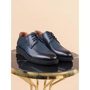 Konfores 1020 Hakiki Deri Erkek Ayakkabı - NKT01020-lacivert-44
