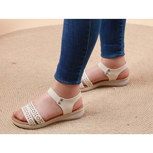 Konfores 1023 Anatomik Bayan Sandalet - NKT01023-BEJ-40