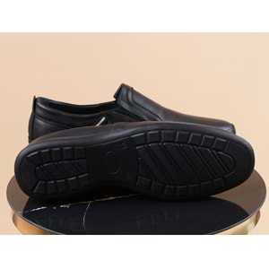 Konfores 1032 Anatomik Hakiki Deri Erkek Ayakkabı - NKT01032-siyah-49