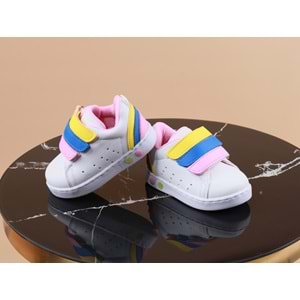 Kidessa 1035 Anatomik Kız Çocuk Spor Ayakkabı - NKT01035-beyaz pembe-24