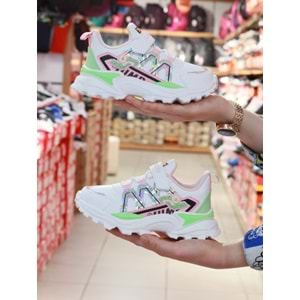 Kidessa 1063 26987 Jump Anatomik Kız Çocuk Sneakers Ayakkabı - NKT01063-BEYAZ-31