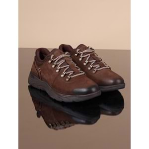Konfores 1068 Hakiki Deri Anatomik Outdoor Ayakkabı - NKT01068-kahverengi-42