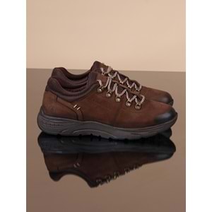 Konfores 1068 Hakiki Deri Anatomik Outdoor Ayakkabı - NKT01068-kahverengi-42