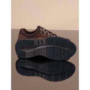 Konfores 1068 Hakiki Deri Anatomik Outdoor Ayakkabı - NKT01068-kahverengi-42