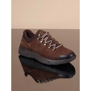 Konfores 1068 Hakiki Deri Anatomik Outdoor Ayakkabı - NKT01068-kahverengi-42