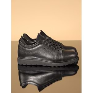 Konfores 1074 Hakiki Deri Anatomik Erkek Ayakkabı - NKT01074-siyah-40