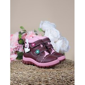 Kidessa 1086 Anatomik Kız Çocuk Bantlı Spor Bot - NKT01086-BORDO-21