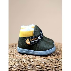 Kidessa 1093 Anatomik Erkek Çocuk Bantlı Spor Bot - NKT01093-haki-23