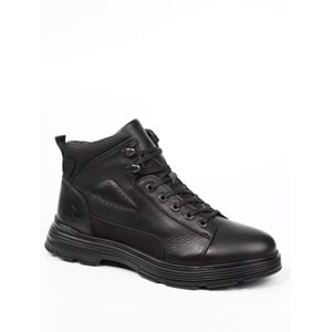 Konfores 1095 Hakiki Deri Anatomik Taban Fermuarlı Erkek Bot - NKT01095-siyah-42
